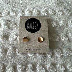 New Balleen Gold Stud Earrings